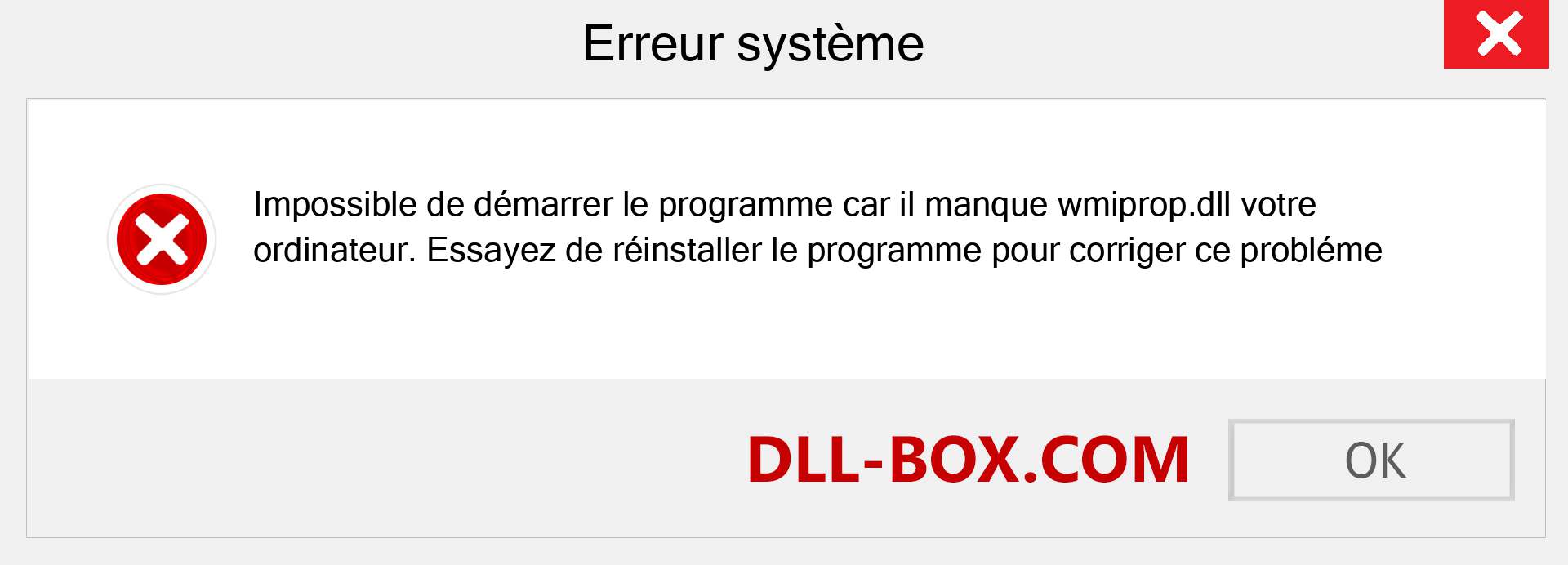 Le fichier wmiprop.dll est manquant ?. Télécharger pour Windows 7, 8, 10 - Correction de l'erreur manquante wmiprop dll sur Windows, photos, images